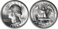 US Quarter 1944 Washington Silver Quarter DDO 23-O-V MS64 Uncertified None -