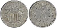 US Nickel 1874 Shield Nickel DDO EF Uncertified None -
