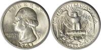US Quarter 1941 Washington Silver Quarter DDO 14-O-V MS63 Uncertified None -