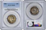 US Quarter 1951 Washington Silver Quarter DDO 1-O-V (Unattributed) MS65 PCGS None -
