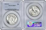 US Half Dollar 1941-D/D Walking Liberty Silver Half Dollar RPM 4 (Unattributed) MS65 PCGS None -