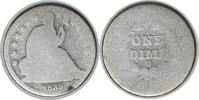 US Dime 1839-O Liberty Seated Silver Dime FS-502 F-108 Huge O AG Uncertified None -