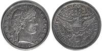 US Quarter 1897-S Barber Silver Quarter Centered Mint Mark Choice EF Uncertified #1037 None -