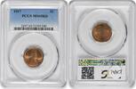 US Cent 1917 Lincoln Cent MS65RD PCGS None -