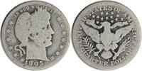 US Quarter 1905-S Barber Silver Quarter AG Uncertified None -
