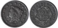 US Cent 1829 Large Cent Medium Letters N-3 F Uncertified #101 None -