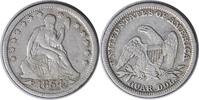 US Quarter 1854 Liberty Seated Silver Quarter Arrows VF Uncertified None -