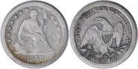 US Quarter 1858-S Liberty Seated Silver Quarter F Uncertified #940 None -