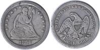 US Quarter 1857-S Liberty Seated Silver Quarter F Uncertified #935 None -