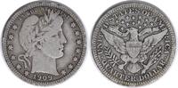 US Quarter 1909-D Barber Silver Quarter F Uncertified None -