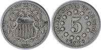 US Nickel 1869 Shield Nickel VF Uncertified None -