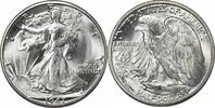 US Half Dollar 1947-D Walking Liberty Silver Half Dollar MS63 Uncertified None -