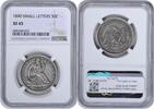US Half Dollar 1840 Liberty Seated Silver Half Dollar Small Letters EF45 NGC None -