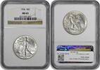 US Half Dollar 1936 Walking Liberty Silver Half Dollar MS65 NGC None -