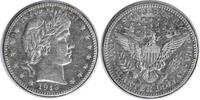 US Quarter 1913-D Barber Silver Quarter MS60 Uncertified #324 None -