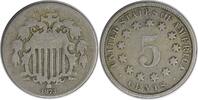 US Nickel 1873 Shield Nickel Open 3 G Uncertified None -