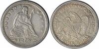 US Quarter 1853/4 Liberty Seated Silver Quarter FS-301 EF Uncertified #1103 None -