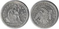 US Quarter 1853/4 Liberty Seated Silver Quarter FS-301 EF Uncertified #1104 None -