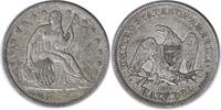 US Quarter 1857 Liberty Seated Silver Half Dollar MPD In Rock AU Uncertified #301 None -