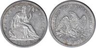 US Quarter 1858 Liberty Seated Silver Half Dollar Type 2 Reverse WB-110 AU58 Uncertified #311 None -