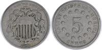 US Nickel 1876 Shield Nickel DDO FS-102 VG Uncertified None -