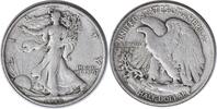 US Half Dollar 1918-D Walking Liberty Silver Half Dollar No AW EF Uncertified #254 None -