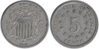 US Nickel 1872 Shield Nickel DDO F-117 EF Uncertified #912 None -