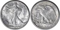 US Half Dollar 1944-S/S Walking Liberty Silver Half Dollar RPM1 MS63 Uncertified #254 None -