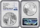 US Dollar 2021 $1 American Silver Eagle Type 2 MS69 Early Releases NGC First Strike / Early Releases -