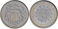 US Nickel 1869 Shield Nickel EF Uncertified None -