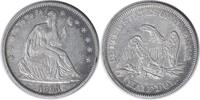 US Half Dollar 1865 Liberty Seated Half Dollar Choice EF Uncertified #229 None -