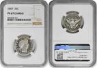 US Quarter 1907 Barber Silver Quarter PR67CAM NGC None -