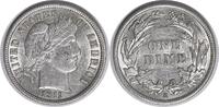 US Dime 1911-S Barber Silver Dime AU58 Uncertified #905 None -
