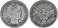 US Half Dollar 1915 Barber Silver Half Dollar F Uncertified #1036 None -