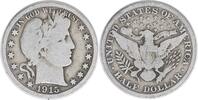 US Half Dollar 1915 Barber Silver Half Dollar VG Uncertified #1049 None -