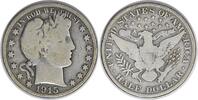 US Half Dollar 1915 Barber Silver Half Dollar VG Uncertified #1050 None -