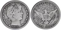 US Half Dollar 1915-S Barber Silver Half Dollar VF Uncertified #318 None -