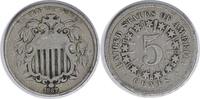 US Nickel 1867 Shield Nickel Rays VG Uncertified None -