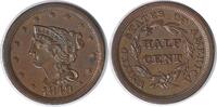 USA Half Cent 1855 Braided Hair 1/2c PROOF Coin PCGS PR-63 BN