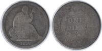 US Dime 1838-O Liberty Seated Silver Dime No Stars AG Uncertified None -