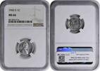 US Cent 1943-S Steel Lincoln Cent MS66 NGC None -