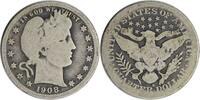 US Quarter 1908-S Barber Silver Quarter G/AG Uncertified None -