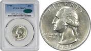 US Quarter 1940 Washington Silver Quarter PR67+ PCGS (CAC) CAC -