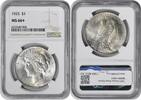 US Dollar 1925 Peace Silver Dollar MS66+ NGC None -