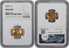 US Cent 1935 Lincoln Cent MS66RD NGC None -