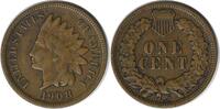 US Cent 1908-S Indian Cent F Uncertified #338 None -