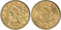 US Ten Dollar 1894 $10 Gold Liberty Head AU58 Uncertified #324 None -