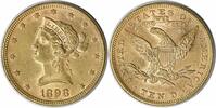 US Ten Dollar 1898 $10 Gold Liberty Head AU58 Uncertified #339 None -
