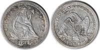 US Quarter 1858 Liberty Seated Quarter AU Uncertified #215 None -