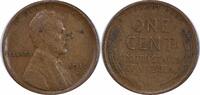US Cent 1911-S Lincoln Cent Choice VF Uncertified None -